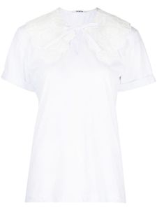 Vivetta blouse en coton à manches courtes - Blanc