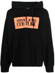 Versace Jeans Couture hoodie à logo imprimé - Noir