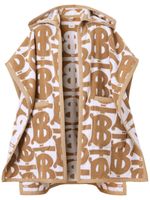 Burberry cape en coton à motif monogrammé - Tons neutres