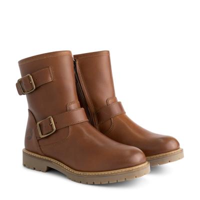 Travelin' Vrouwen - Zipper boot - Cognac - Maat 38