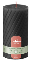 Bolsius Rustiek Twisted Ribbed Stompkaars Stormy Grey Bolsius Rustiek Twisted Ribbed Stompkaars Stormy Grey