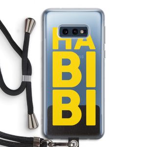 Habibi Majorelle : Samsung Galaxy S10e Transparant Hoesje met koord