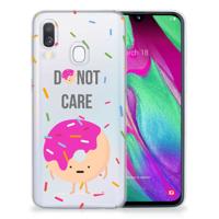 Samsung Galaxy A40 | Siliconen Case | Donut Roze