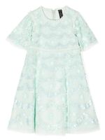 Needle & Thread robe ornée de sequins Fifi à fleurs brodées - Vert