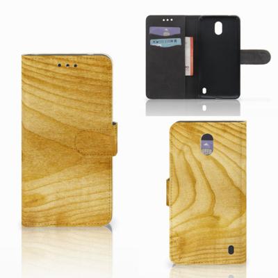 Nokia 2 | Book Style Case | Licht Hout
