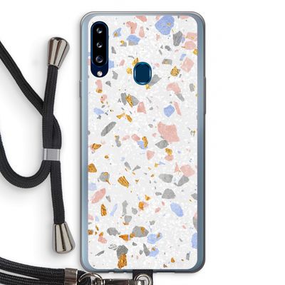 Terrazzo N°8: Samsung Galaxy A20s Transparant Hoesje met koord