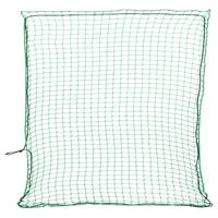 VidaXL Aanhangwagennet elastisch touw 4x4 m polypropeen groen