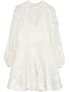 ZIMMERMANN robe courte Matchmaker Lift Off - Blanc