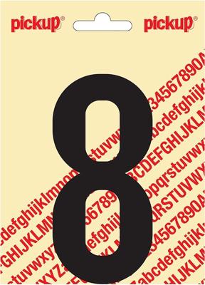 Plakcijfer Nobel Sticker cijfer 8 - Pickup