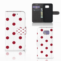 Samsung Galaxy S6 Edge Book Cover Cherries - thumbnail