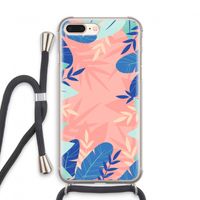 Tropisch: iPhone 7 PLUS Transparant Hoesje met koord