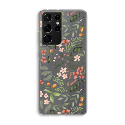 Sweet little flowers: Samsung Galaxy S21 Ultra Transparant Hoesje