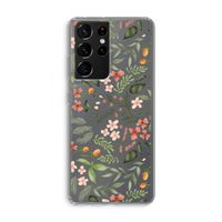 Sweet little flowers: Samsung Galaxy S21 Ultra Transparant Hoesje