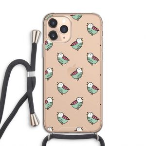 Vogeltjes: iPhone 11 Pro Transparant Hoesje met koord