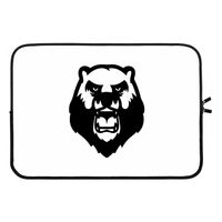 Angry Bear (white): Laptop sleeve 13 inch
