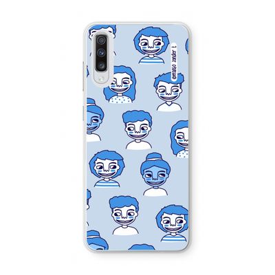 Gezichtjes: Samsung Galaxy A70 Transparant Hoesje