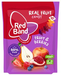 Red Band Red Band - Real Fruit Candy Berries 190 Gram 10 Stuks