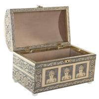 ITEM Sieradenkistje Chakras - 25x15x18 cm - champagne goud - 1 vak - juwelenkistje