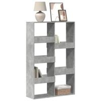 Boekenkast 100x33x155,5 cm bewerkt hout betongrijs