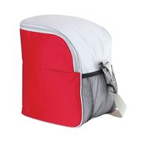 Kleine koeltas/Lunch tas model Glaciaal - 23 x 16 x 26 cm - 1 vaks - rood/grijs - 9 Liter - thumbnail