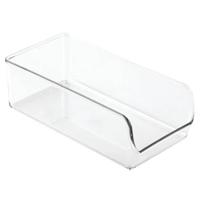 iDesign - Open Opbergbox, 13 x 28.2 x 8.9 cm, Kunststof, Transparant -