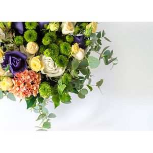 Inductiebeschermer - Bloemen Boeket - 75x55 cm