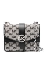 Michael Michael Kors sac porté épaule Greenwich à plaque logo - Noir - thumbnail