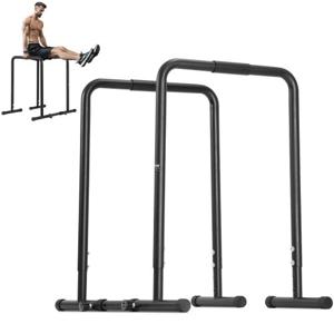 VEVOR Dip Bar Dip Stand Station In hoogte verstelbaar 200 kg Fitness Workout Dip Bar Station Stabilisator Parallette Push Up Stand Parallelle staven voor thuisgymnastiek Krachttraining