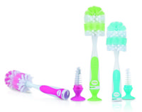 Nuby Fles & speenborstel zuignap Nuby Fles & speenborstel zuignap