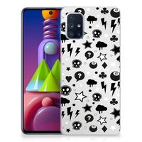 Silicone Back Case Samsung Galaxy M51 Silver Punk - thumbnail