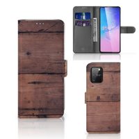 Samsung S10 Lite Book Style Case Old Wood