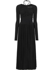 Proenza Schouler robe plissée en jersey à dos nu - Noir