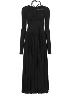 Proenza Schouler robe plissée en jersey à dos nu - Noir