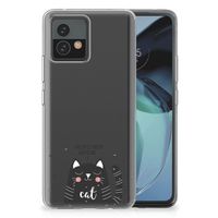 Motorola Moto G72 Telefoonhoesje met Naam Cat Good Day - thumbnail