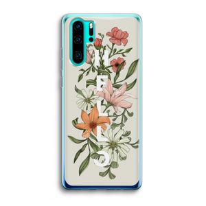 Hello bloemen: Huawei P30 Pro Transparant Hoesje