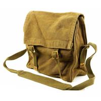 Pukkel schoudertas Army - legergroen - canvas - 25 x 24 x 10 cm