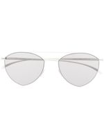 Mykita lunettes de soleil à monture ronde - Blanc