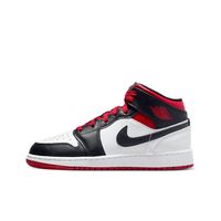 Air Jordan 1 Mid Gym Red Black Toe (GS) - thumbnail