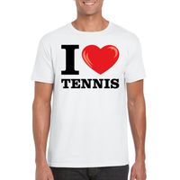 I love tennis t-shirt wit heren