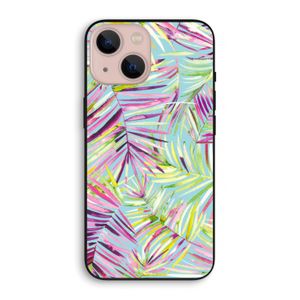Tropical Palms Blue: iPhone 13 mini Biologisch afbreekbaar hoesje