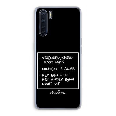 Mijn Motto's: Oppo A91 Transparant Hoesje