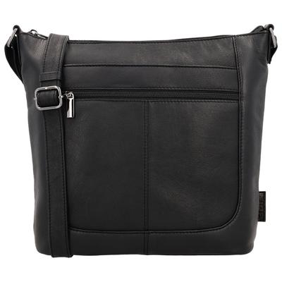 Beagles Leather Schoudertas Benidorm Zwart