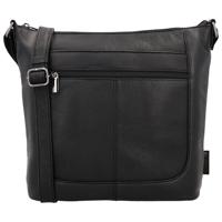 Beagles Leather Schoudertas Benidorm Zwart