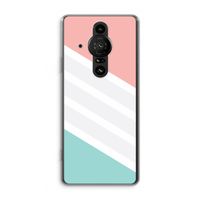 Strepen pastel: Sony Xperia Pro-I Transparant Hoesje