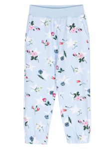 Monnalisa pantalon de jogging à imprimé graphique - Bleu