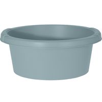 Groene afwasteil/afwasbak rond kunststof 6 liter   -