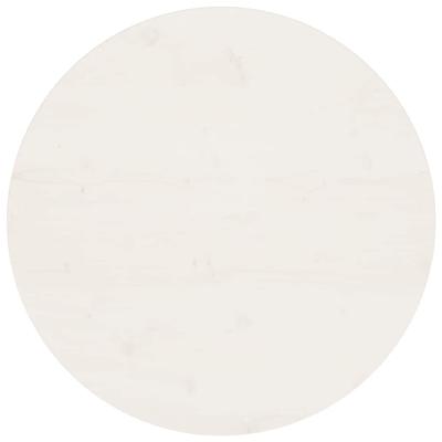 Tafelblad Ø70x2,5 cm massief grenenhout wit