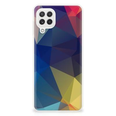 Samsung Galaxy A22 4G | M22 | TPU Hoesje | Polygon Dark