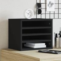 VidaXL Bureau organiser 36x26x29,5 cm bewerkt hout zwart VidaXL Bureau organiser 36x26x29,5 cm bewerkt hout zwart