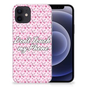 iPhone 12 | 12 Pro (6.1") Silicone-hoesje Flowers Pink DTMP